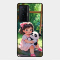 Blush & Panda Glass Case Cover For Vivo X70 Pro 5G