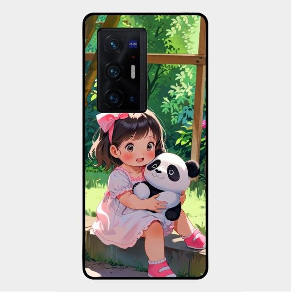 Blush & Panda Glass Case Cover For Vivo X70 Pro Plus 5G