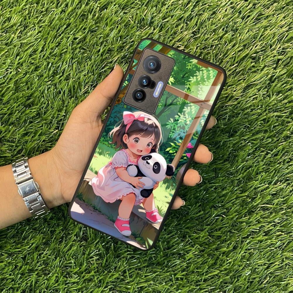 Blush & Panda Glass Case Cover For Vivo - ShopOnCliQ