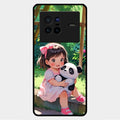 Blush & Panda Glass Case Cover For Vivo X80 5G