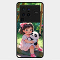 Blush & Panda Glass Case Cover For Vivo X80 Pro 5G