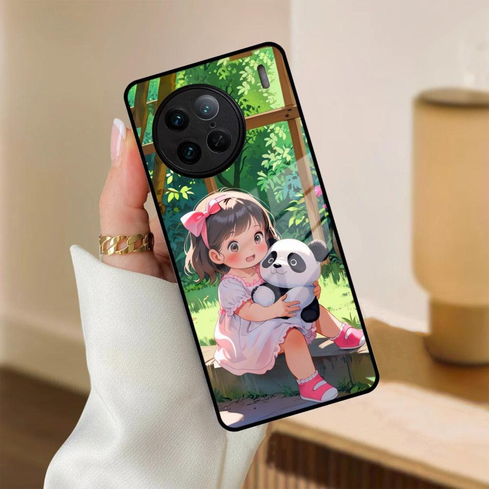 Blush & Panda Glass Case Cover For Vivo - ShopOnCliQ