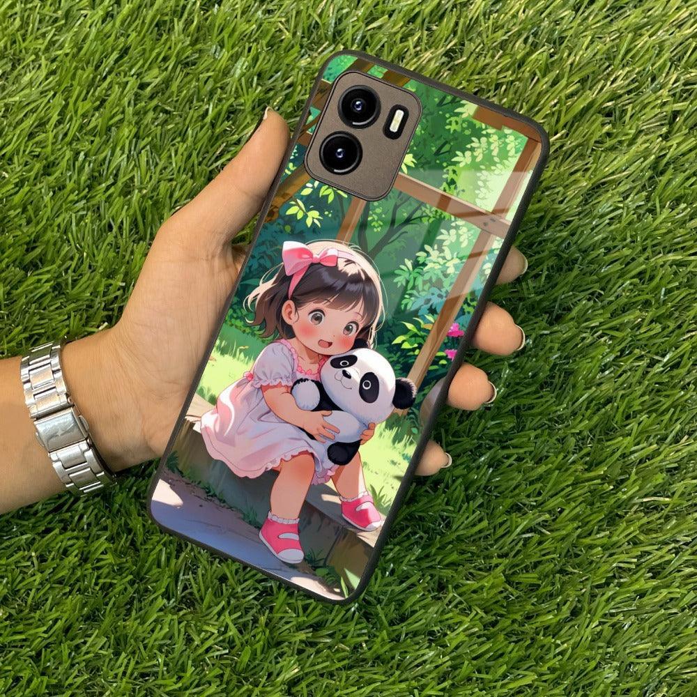 Blush & Panda Glass Case Cover For Vivo - ShopOnCliQ