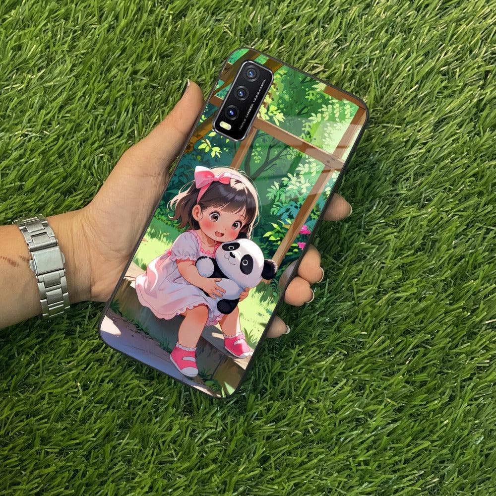 Blush & Panda Glass Case Cover For Vivo - ShopOnCliQ
