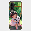 Blush & Panda Glass Case Cover For Vivo Y400 5G