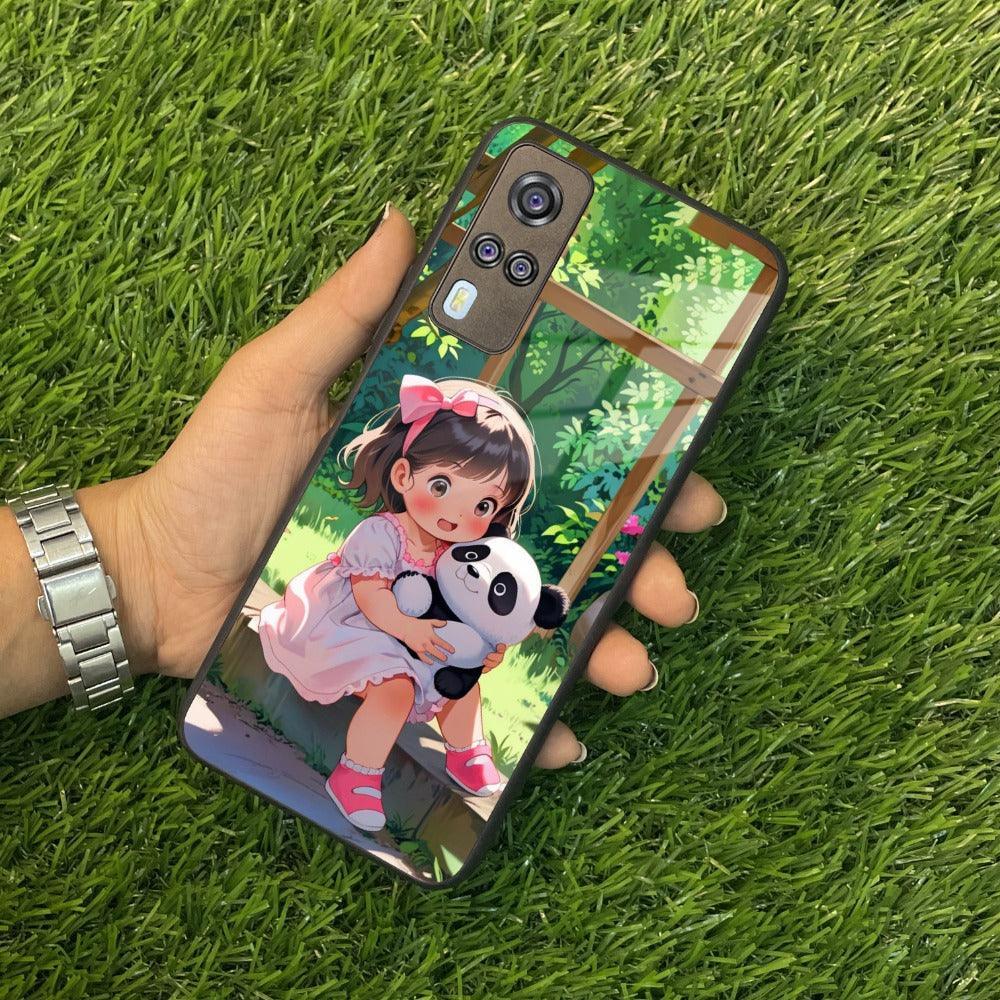 Blush & Panda Glass Case Cover For Vivo - ShopOnCliQ