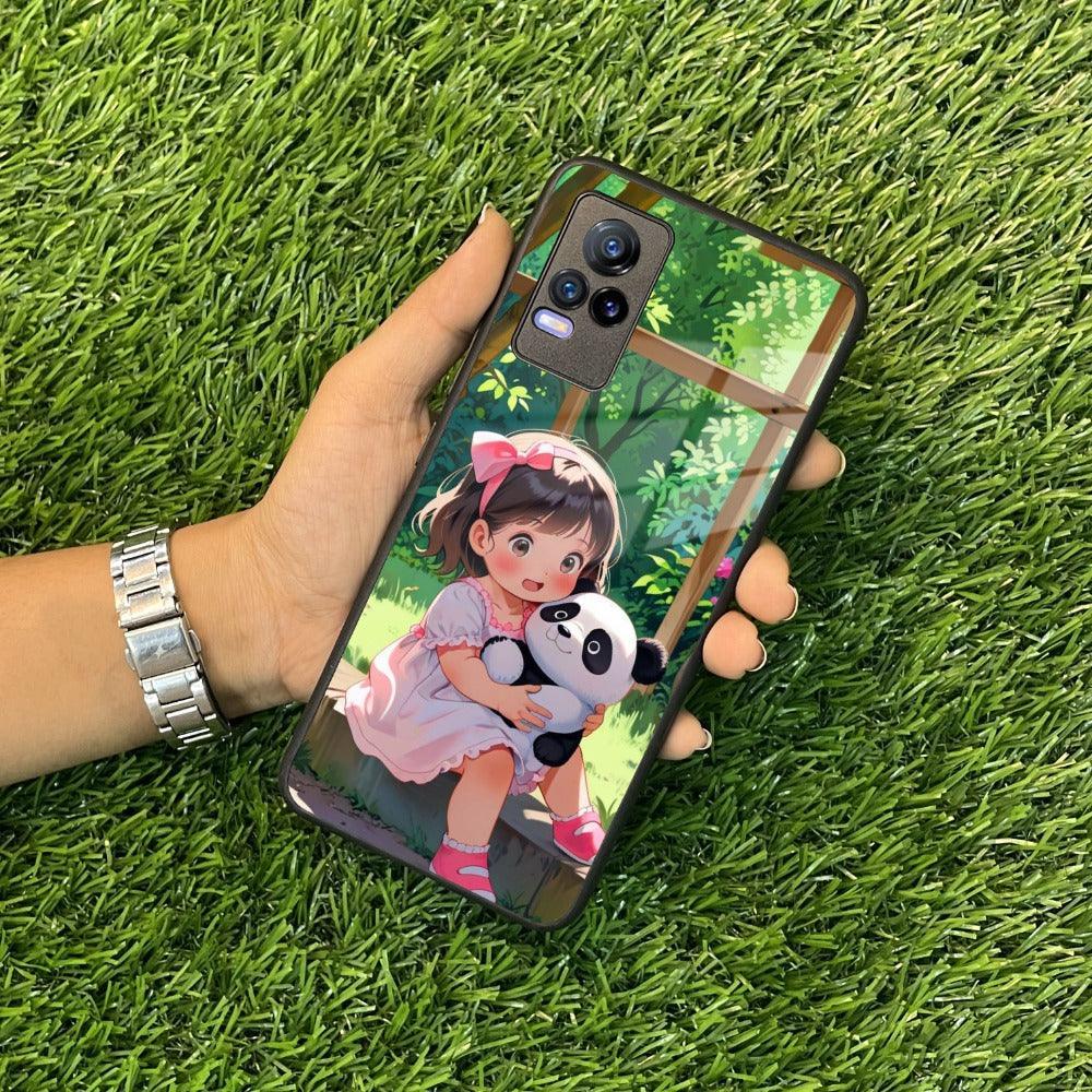Blush & Panda Glass Case Cover For Vivo - ShopOnCliQ