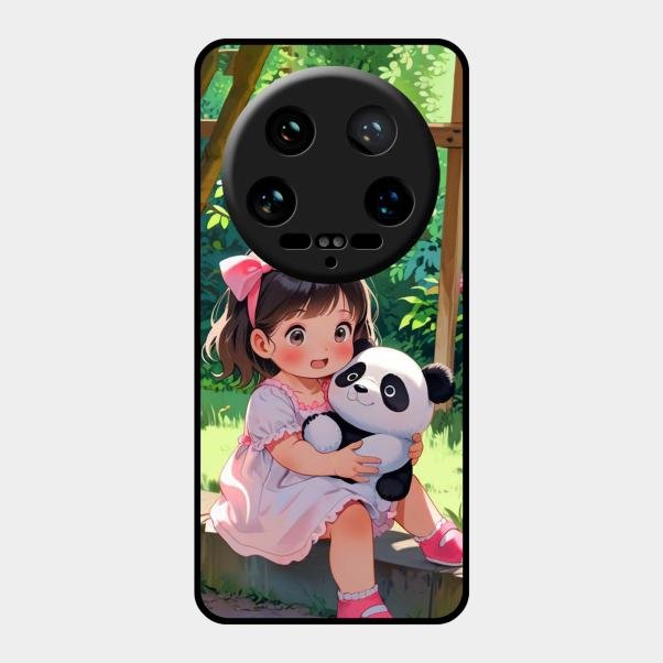 Blush & Panda Glass Case Cover For Xiaomi 14 Ultra