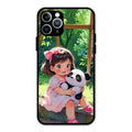 blush panda glossy metal case cover for iPhone 11 Pro Max