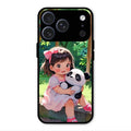 blush panda glossy metal case cover for iPhone 17 Pro