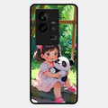 blush panda glossy metal case cover for Iqoo 11 5G