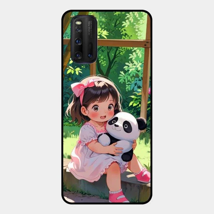 blush panda glossy metal case cover for Iqoo 3 5G