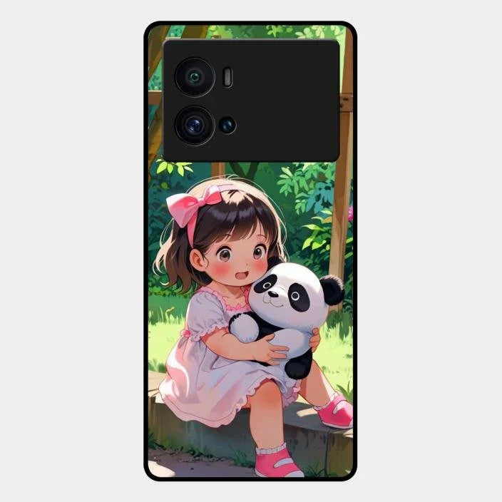 blush panda glossy metal case cover for Iqoo 9 Pro 5G