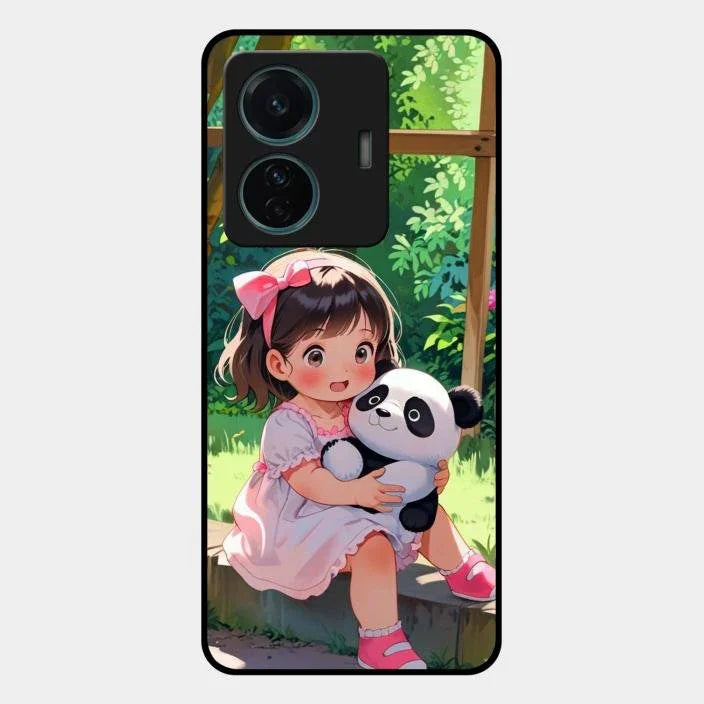 blush panda glossy metal case cover for Iqoo Z6 Pro 5G