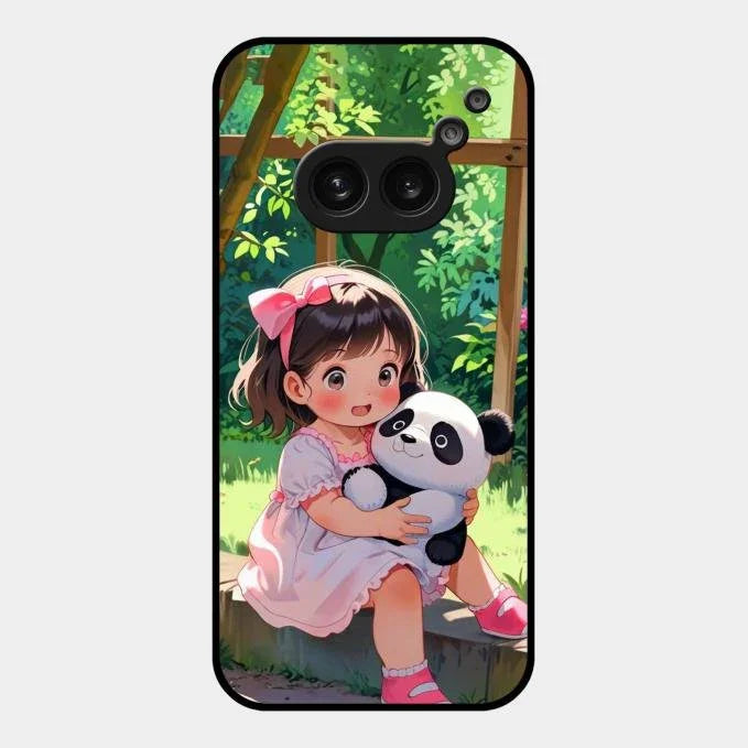 blush panda glossy metal case cover for Nothing Phone 2A 5G
