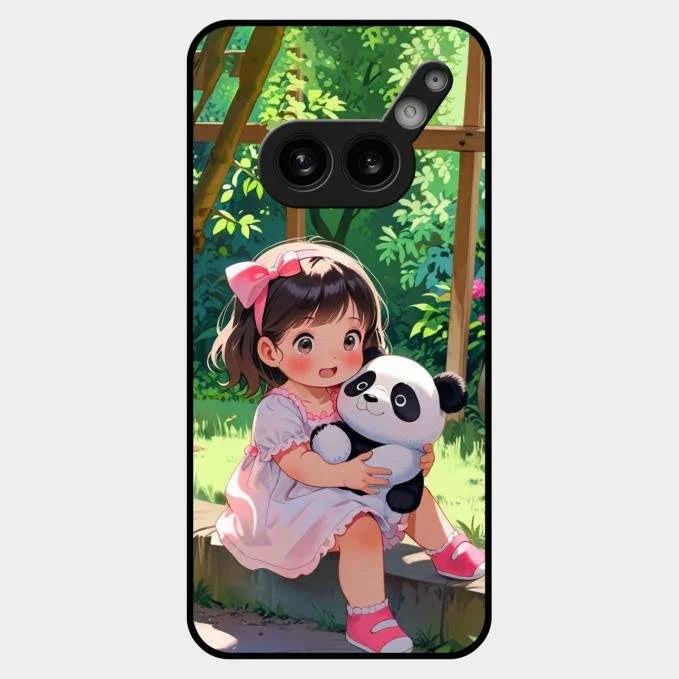 blush panda glossy metal case cover for Nothing Phone 2A Plus