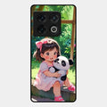 blush panda glossy metal case cover for Oneplus 10 Pro 5G