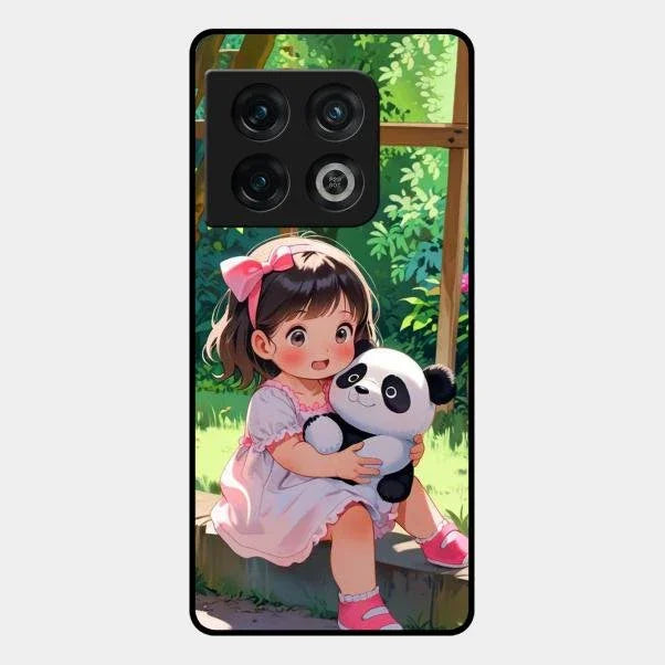 blush panda glossy metal case cover for Oneplus 10 Pro 5G