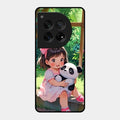 blush panda glossy metal case cover for Oneplus 12 5G