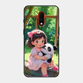blush panda glossy metal case cover for Oneplus 7