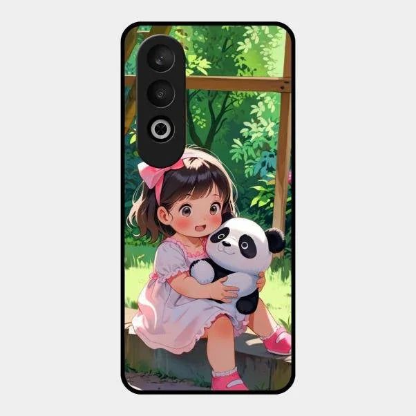 blush panda glossy metal case cover for Oneplus Nord Ce 4 5G
