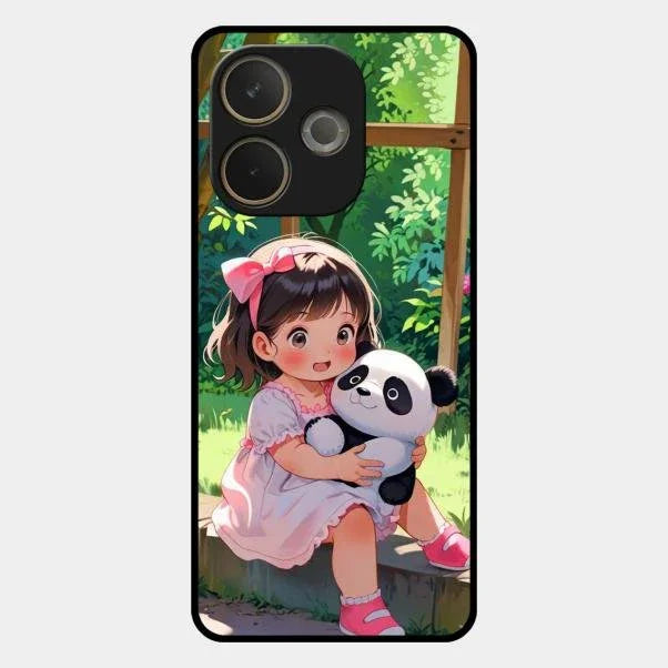 blush panda glossy metal case cover for Oppo A5 Pro 5G