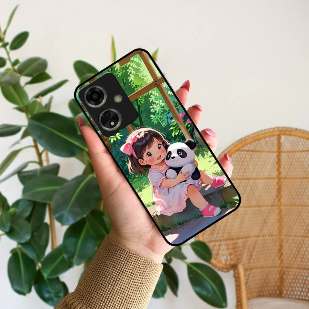 Blush & Panda Glossy Metal Case Cover For Oppo - ShopOnCliQ