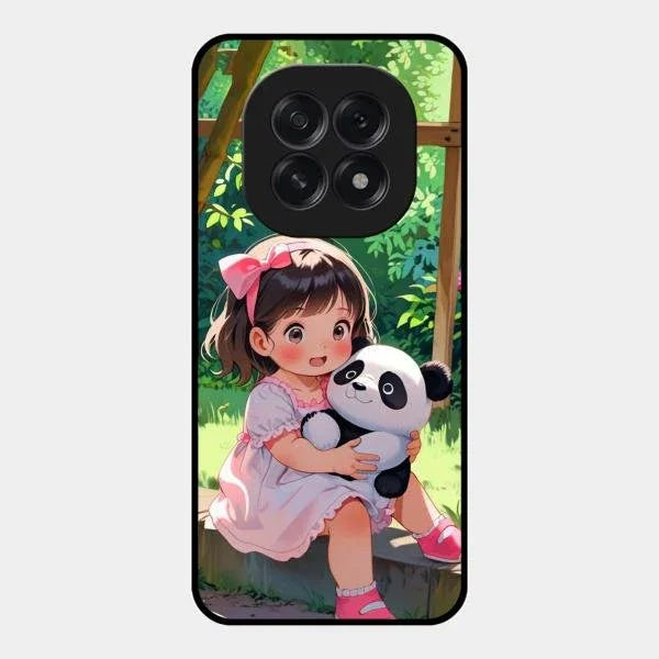 blush panda glossy metal case cover for Oppo F29 5G