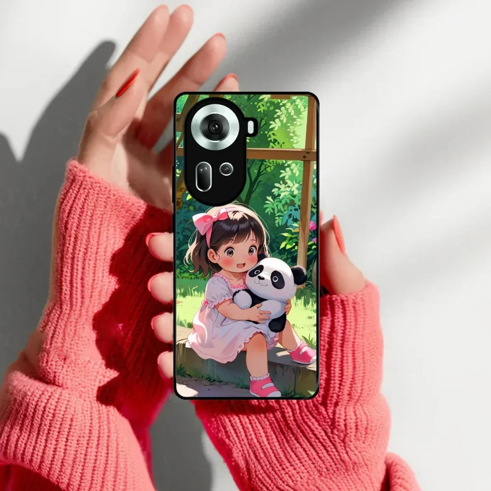 Blush & Panda Glossy Metal Case Cover For Oppo - ShopOnCliQ