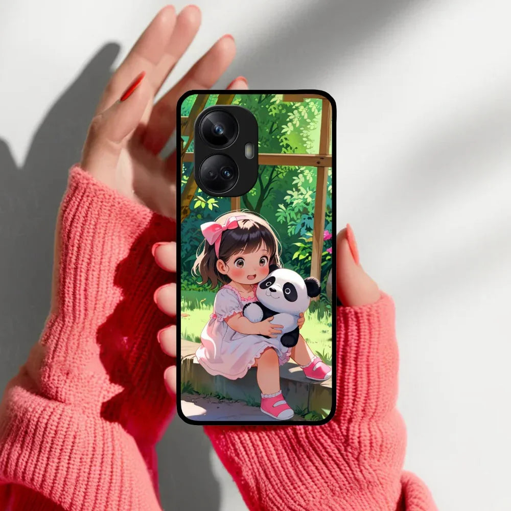 Blush & Panda Glossy Metal Case Cover For Realme - ShopOnCliQ