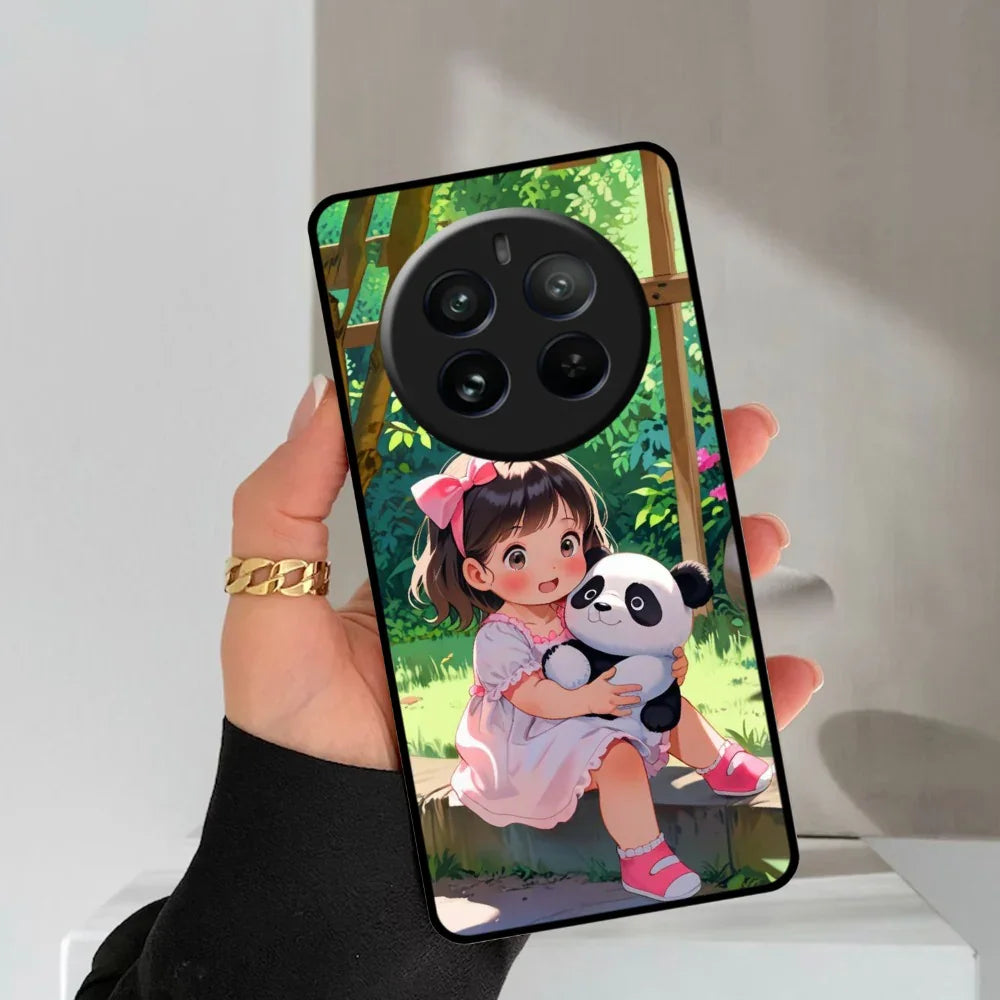 Blush & Panda Glossy Metal Case Cover For Realme - ShopOnCliQ