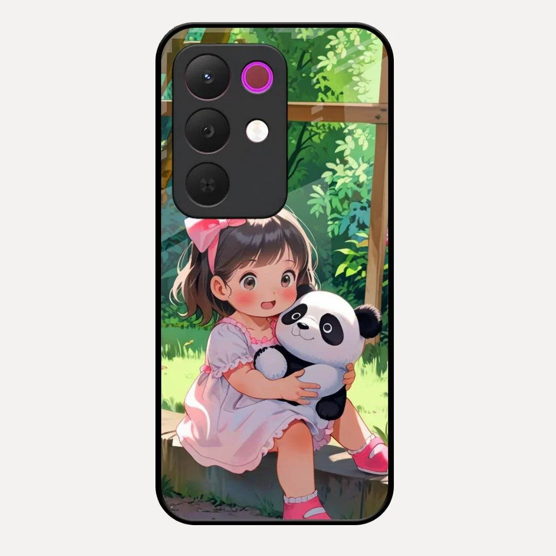 blush panda glossy metal case cover for Realme 15X 5G