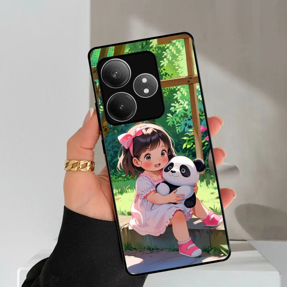 Blush & Panda Glossy Metal Case Cover For Realme - ShopOnCliQ