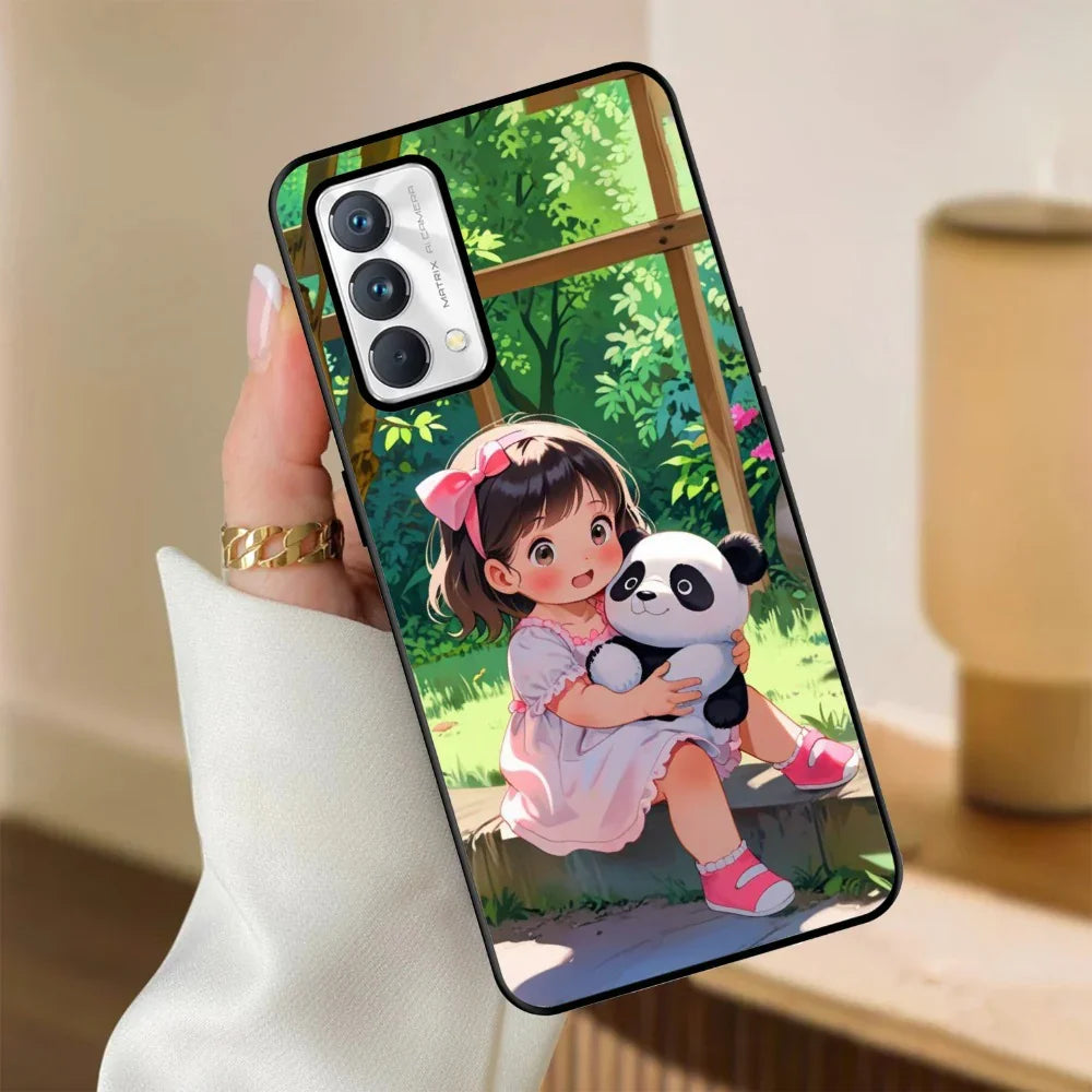 Blush & Panda Glossy Metal Case Cover For Realme - ShopOnCliQ