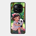 blush panda glossy metal case cover for Redmi Note 14 Pro Plus 5G