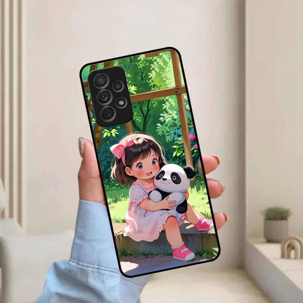 Blush & Panda Glossy Metal Case Cover For Samsung - ShopOnCliQ