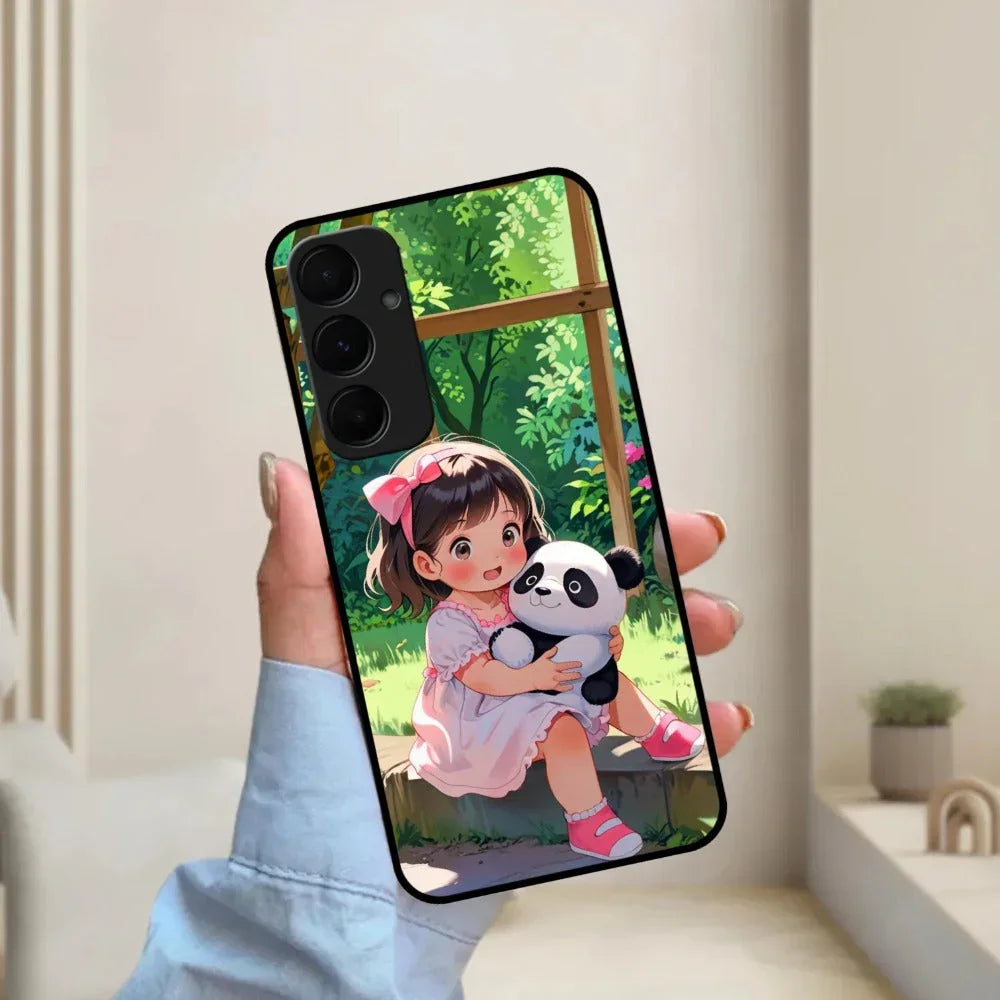 Blush & Panda Glossy Metal Case Cover For Samsung - ShopOnCliQ