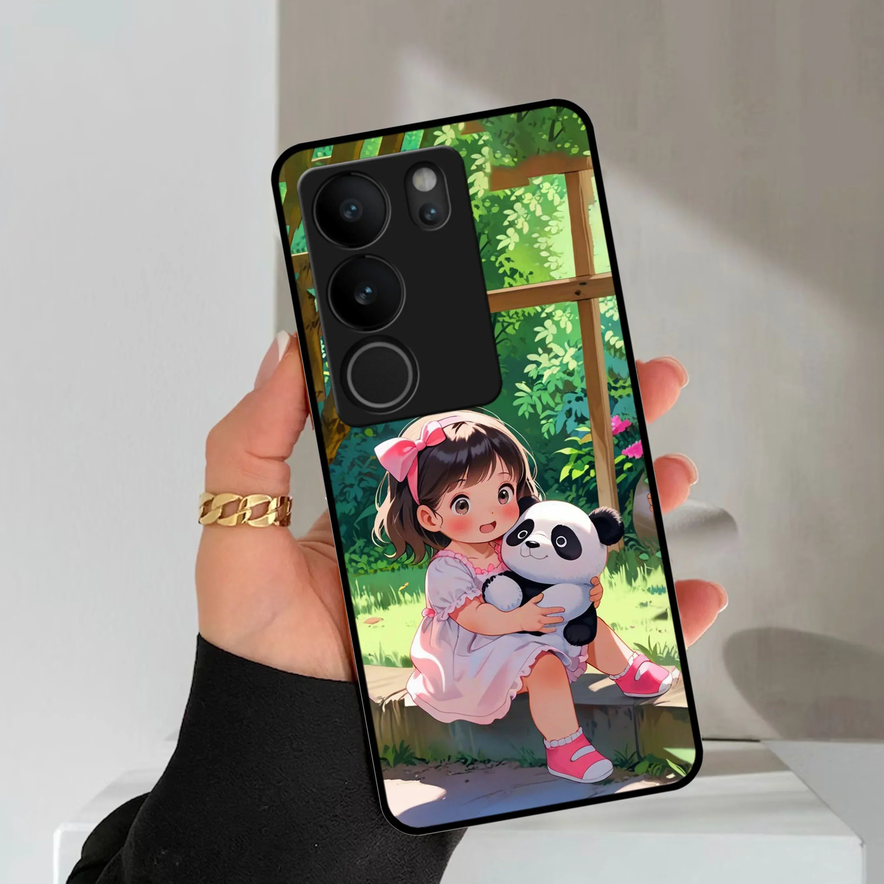 Blush & Panda Glossy Metal Case Cover For Vivo - ShopOnCliQ
