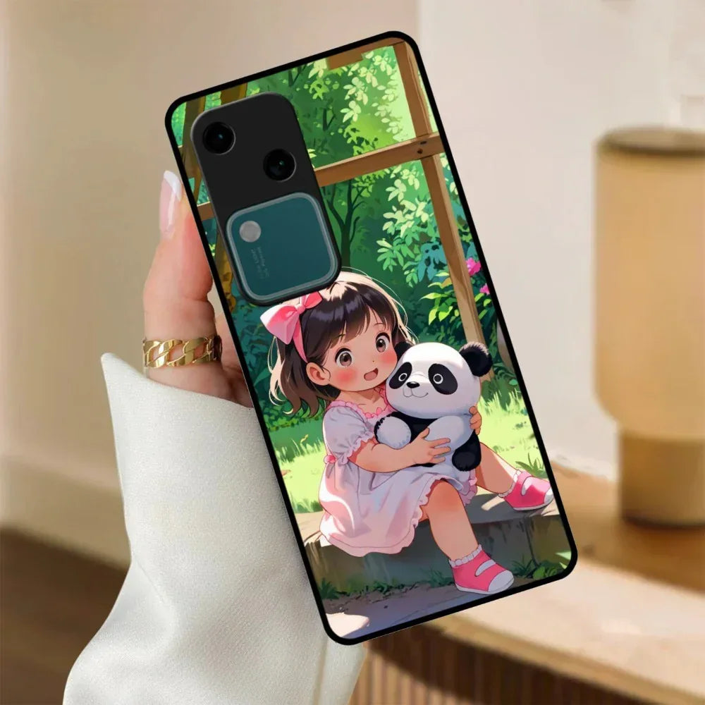 Blush & Panda Glossy Metal Case Cover For Vivo - ShopOnCliQ