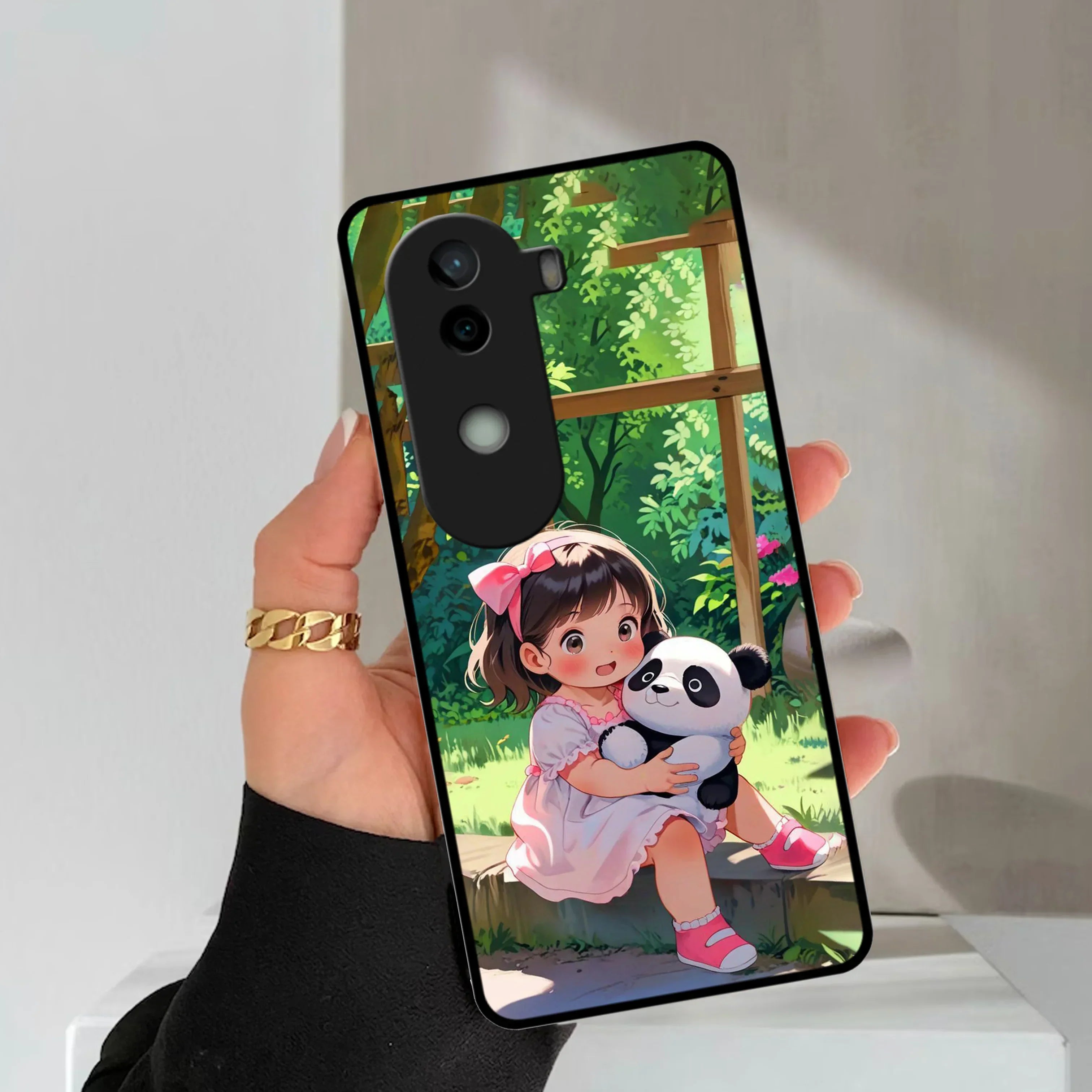 Blush & Panda Glossy Metal Case Cover For Vivo - ShopOnCliQ