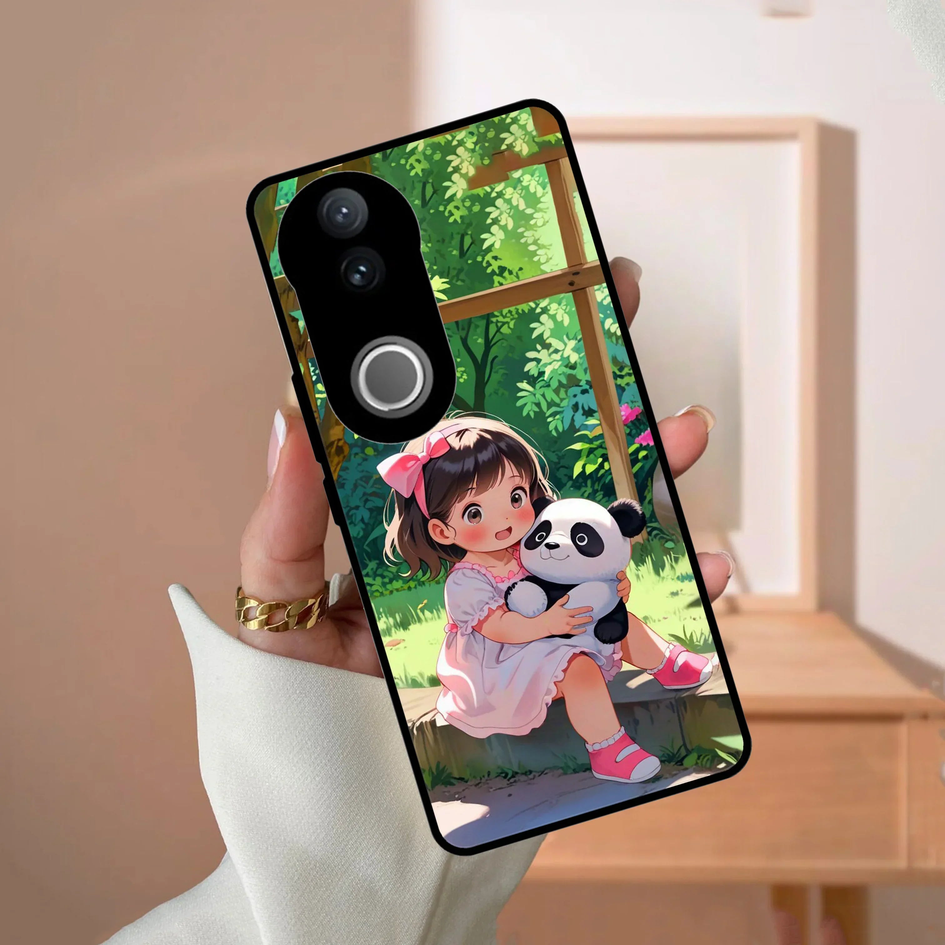 Blush & Panda Glossy Metal Case Cover For Vivo - ShopOnCliQ