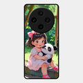 blush panda glossy metal case cover for Vivo X100 5G