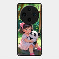 blush panda glossy metal case cover for Vivo X100 Pro 5G