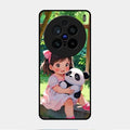 blush panda glossy metal case cover for Vivo X200 Pro 5G