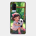 blush panda glossy metal case cover for Vivo X60 5G