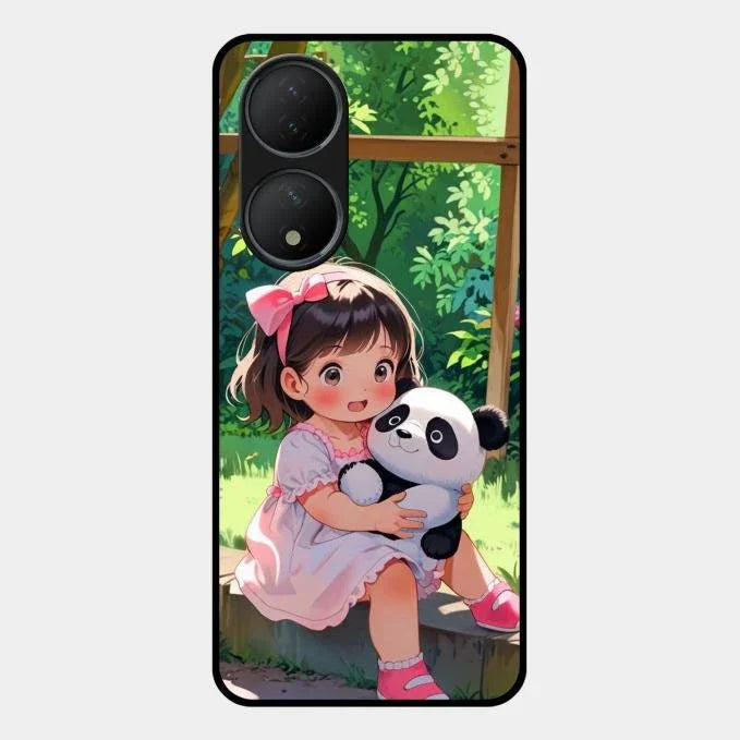 blush panda glossy metal case cover for Vivo Y100 5G