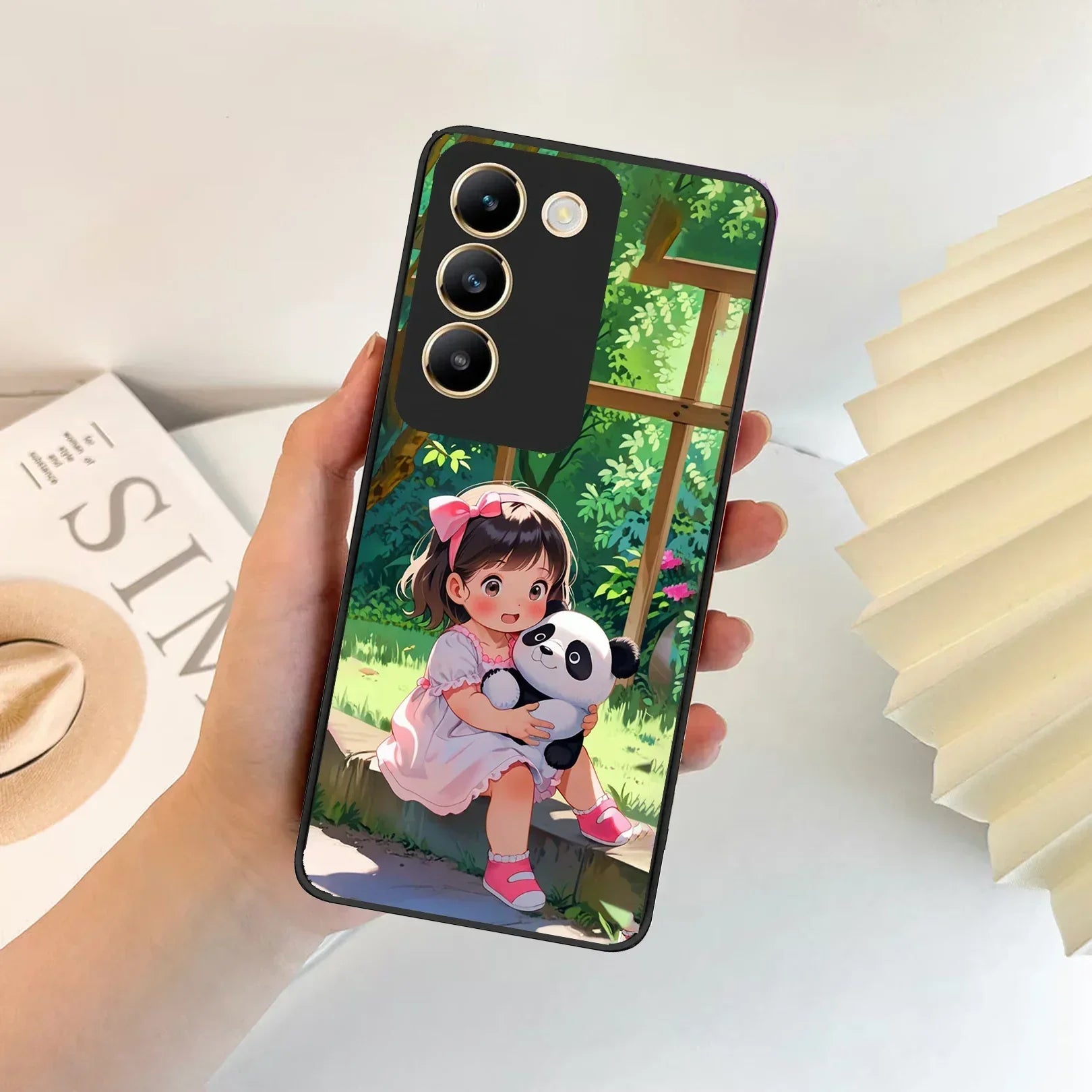 Blush & Panda Glossy Metal Case Cover For Vivo - ShopOnCliQ