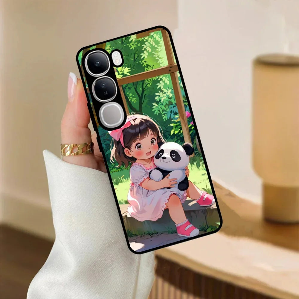 Blush & Panda Glossy Metal Case Cover For Vivo - ShopOnCliQ