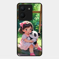 blush panda glossy metal case cover for Vivo Y36