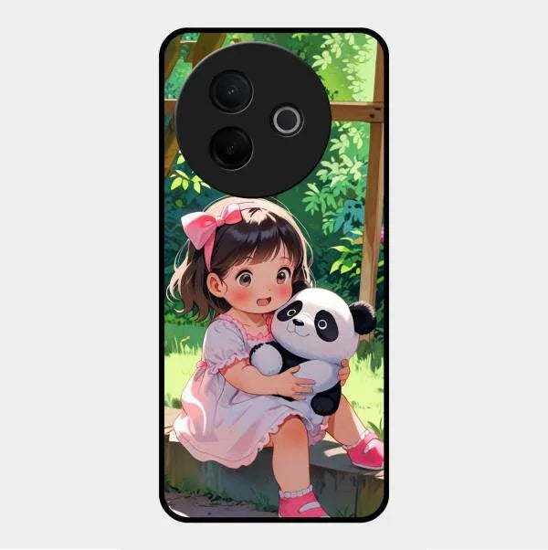 blush panda glossy metal case cover for Vivo Y39 5G